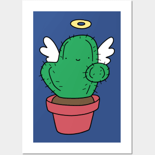 Angel Cactus Posters and Art